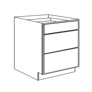 Plank Three Drawer Base