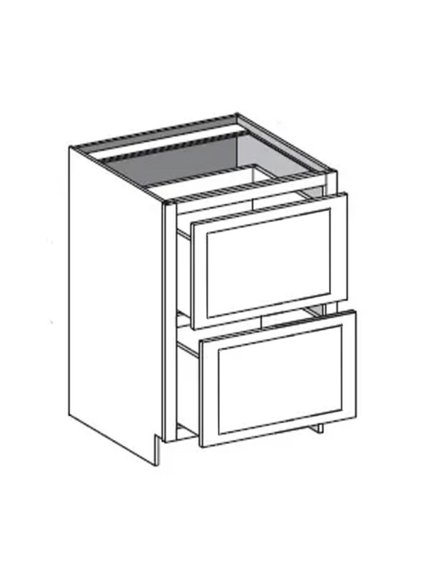 Shaker Two Drawer Base